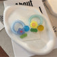 Gifty - Plastic Flower Bead Spiral Ponytail Hair Tie