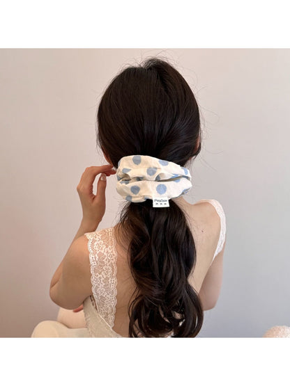 Gifty - Sweet Polka Dot Polyester Fashion Hair Scrunchie