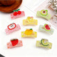 Beau - Square Fruit Print Hair Claw Clip