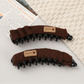 Beau - Solid Color Long Wrapped Claw Hair Clip