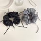 Gifty - Sweet Ruffled Bow Ribbon Ponytail Scrunchie