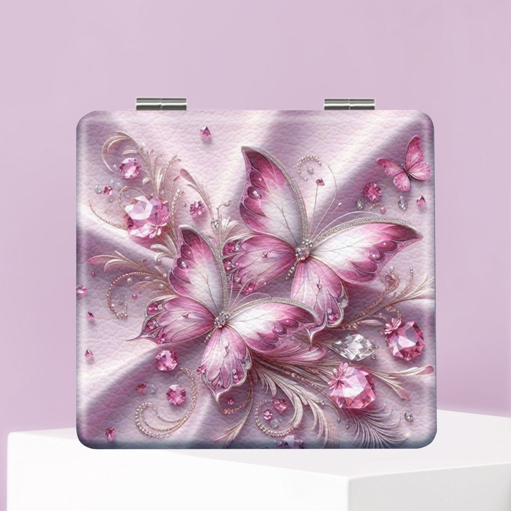 Mirroray - Butterfly Pattern Foldable Compact Mirror