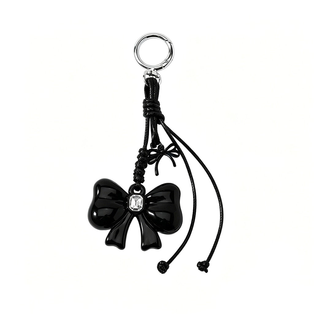 Keypus - Cute Bow and Cherry Charm Keychain