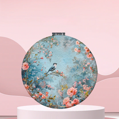 Mirroray - Floral Butterfly Round Folding Pocket Mirror
