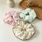 Gifty - Sweet Floral Print Polyester Fabric Scrunchie