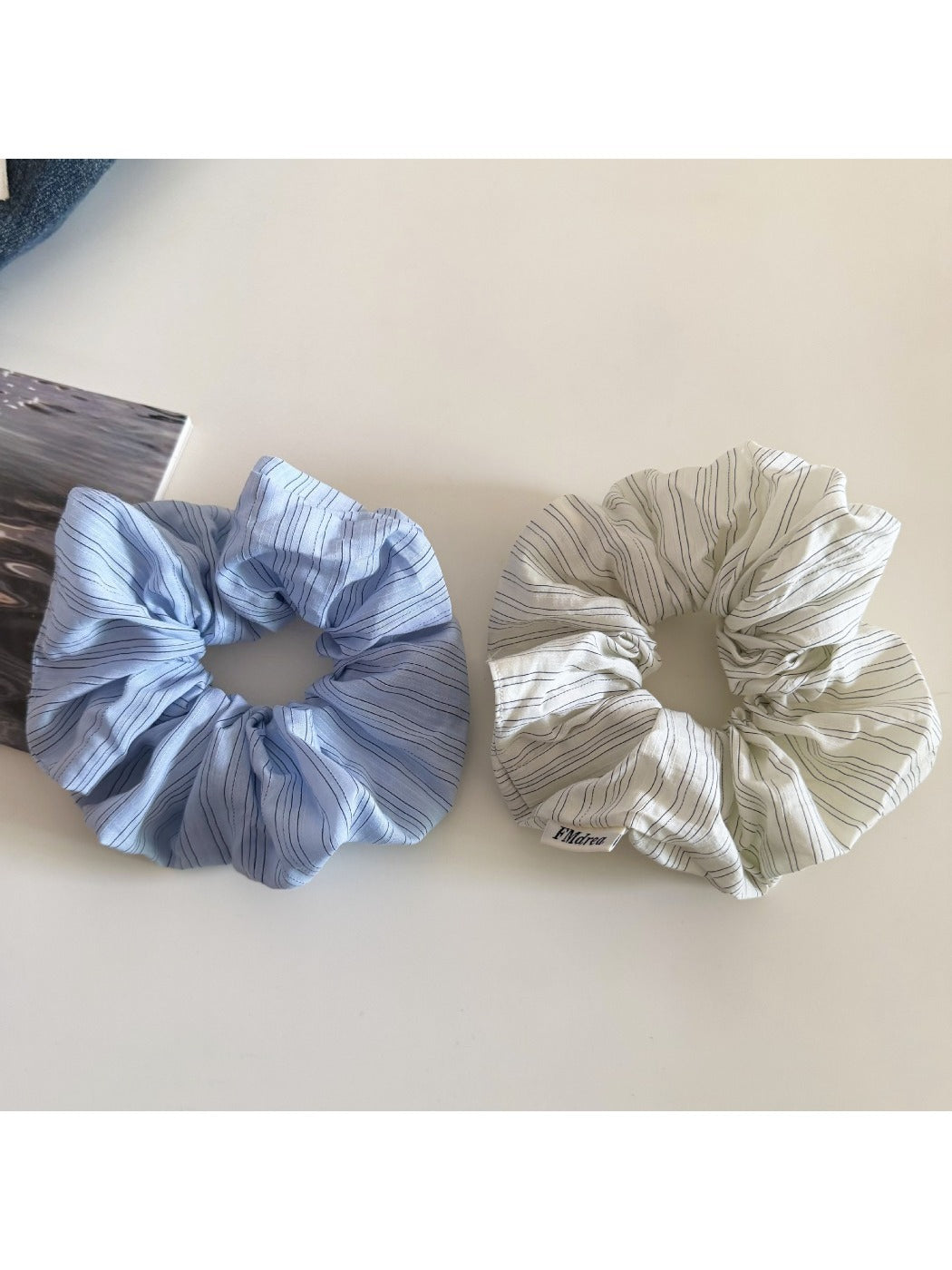 Gifty - Minimalist Striped Spiral-Shaped Hair Tie