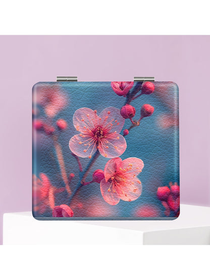 Mirroray - Portable Floral Pattern Folding Mirror