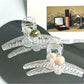 Beau - Sweet Style Floral Openwork Transparent Claw Clip