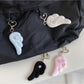 Keypus - Plush Look Angel Wing Purse Charm Keychain