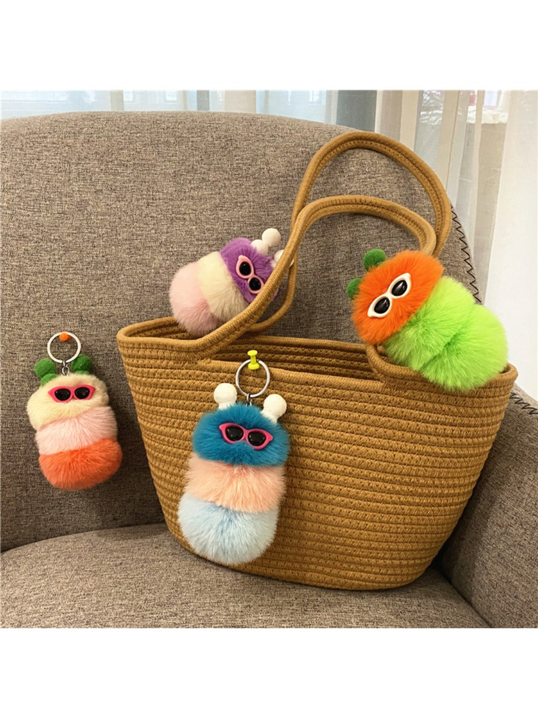 Keypus - Cute Creative Caterpillar Keychain