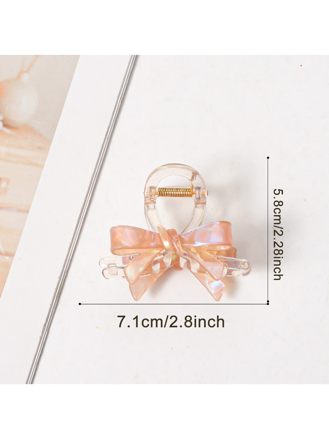 Beau - Macaron Colored Bow Shaped Claw Clip
