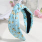 Gifty - Sweet Floral Print Knotted Fabric Headband