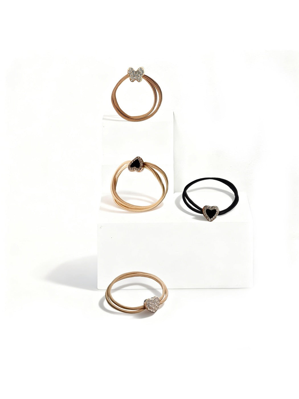 Gifty - Shiny Heart-Shaped Hair Tie