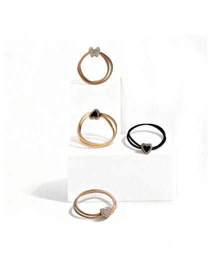 Gifty - Shiny Heart-Shaped Hair Tie