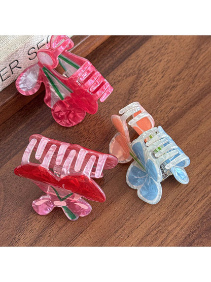 Beau - Adorable Cherry Hair Claw Clip Ponytail Holder