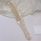 Top view of Camerow long handle hair comb showing full length and teeth spacing