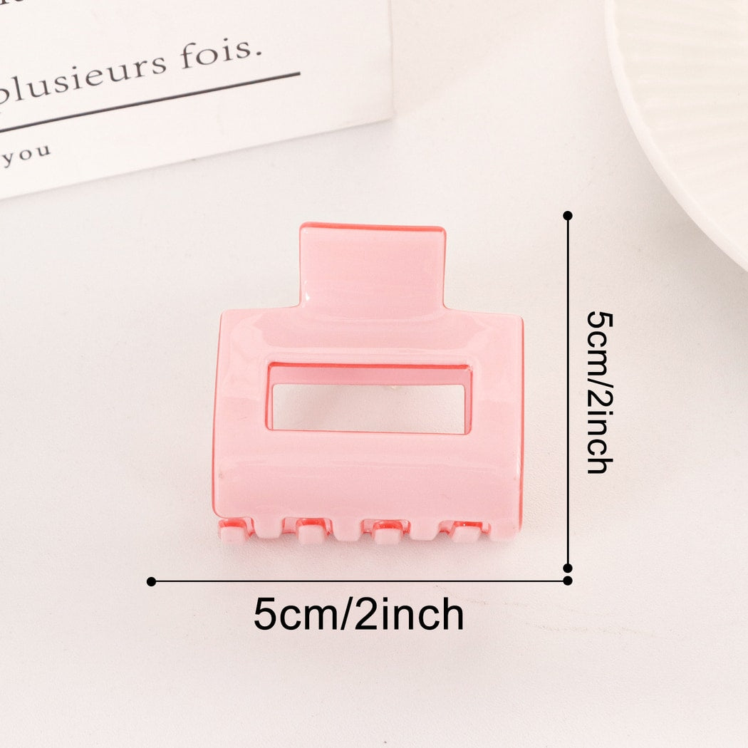 Beau - Minimalist Rectangle Openwork Claw Clip