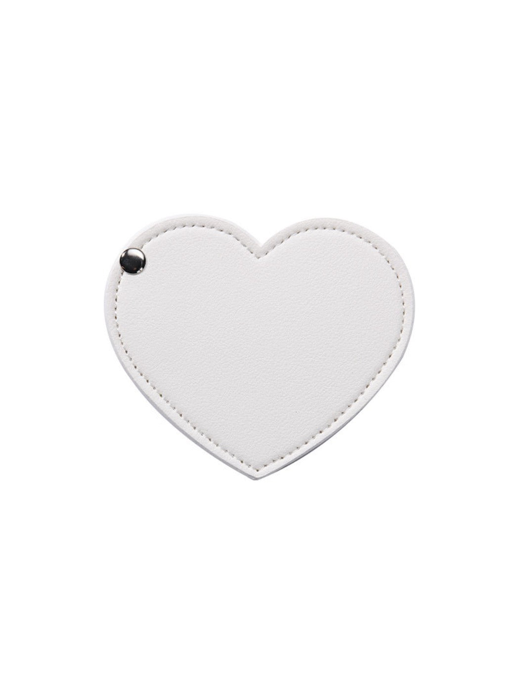 Mirroray - Elegant PU Leather Heart Folding Mirror