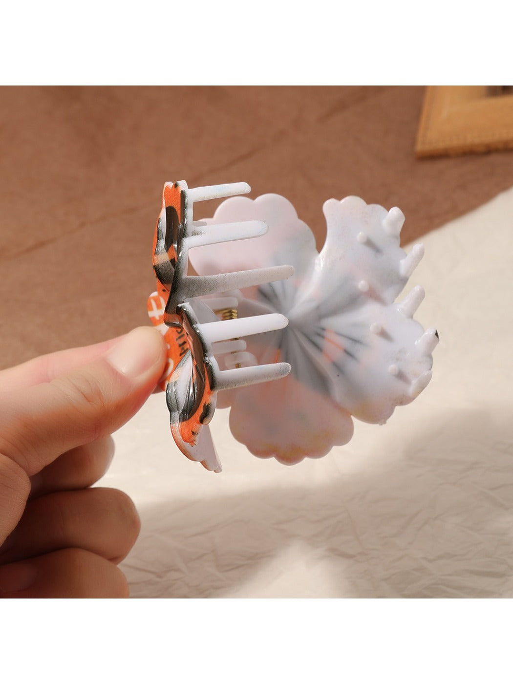 Beau - Halloween Themed Flower Shaped Claw Clip
