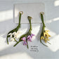 Keypus - Faux Leather Floral Bouquet Bag Charm Keychain