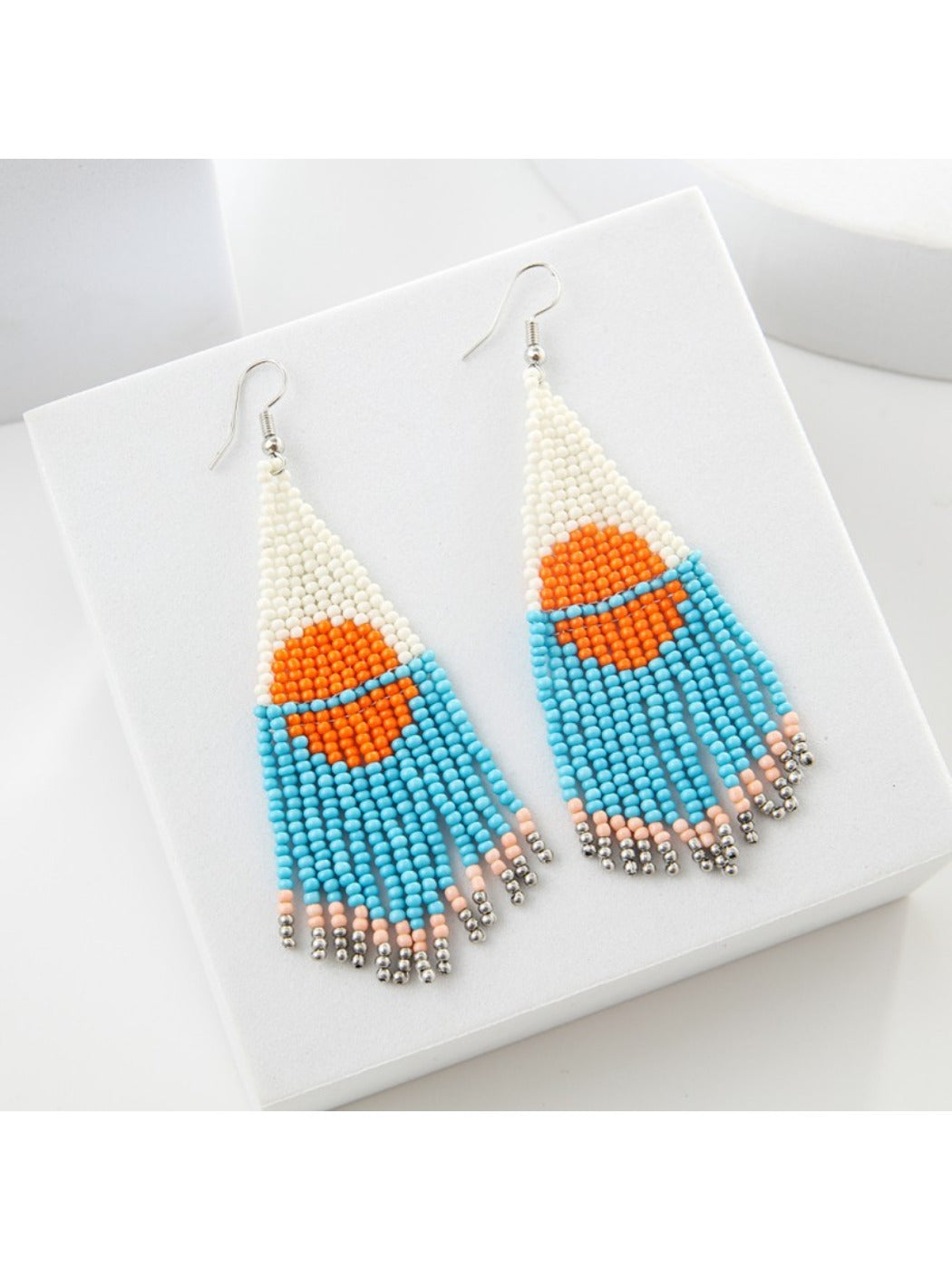 Earedge - Sunrise Landscape Tassel Earrings