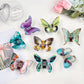 Beau butterfly shaped hair claw clip in glossy tortoiseshell pattern