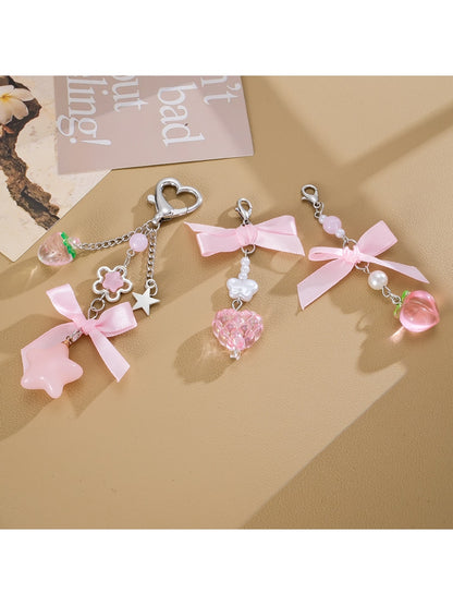 Keypus - Sweet Bow Charm Bag Hanging Decorative Keychain