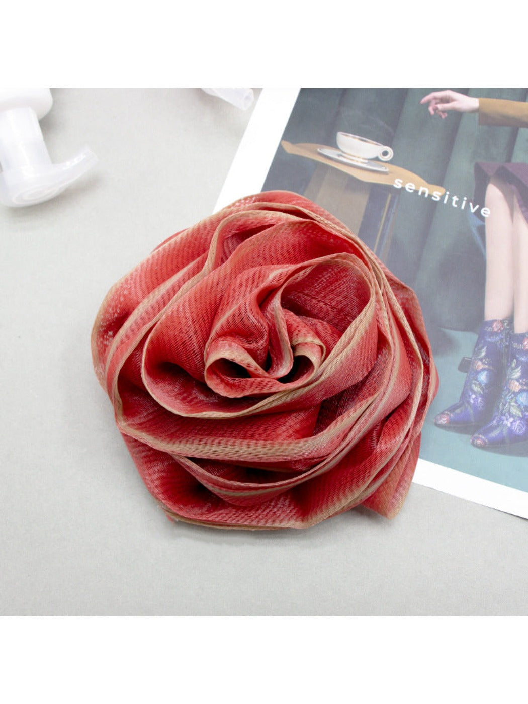 PAPO -  Colorful Rose-Shaped Bath Pouf