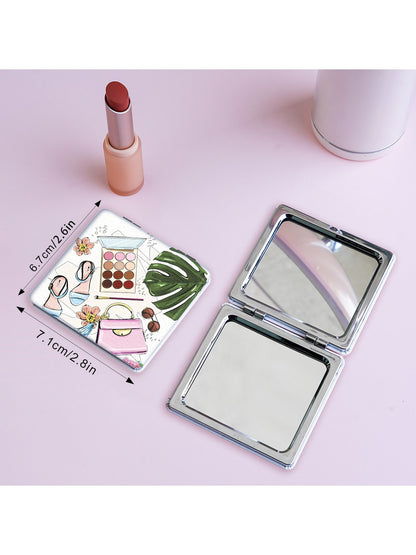 Mirroray - Cartoon Style Print Makeup Mirror