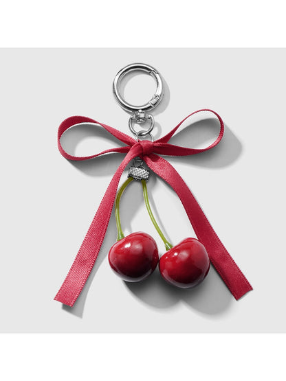 Keypus - Y2K Bow Cherry Bag Charm Keychain Pendant