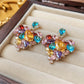 Earedge - Alloy Cluster Design Stud Earrings
