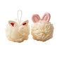 Papo - Cute Ear Detail Lather Bath Pouf
