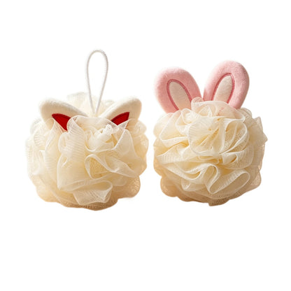 Papo - Cute Ear Detail Lather Bath Pouf