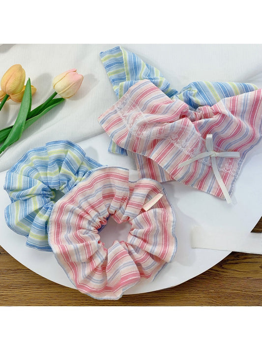 Gifty - Striped Fabric Hair Loop