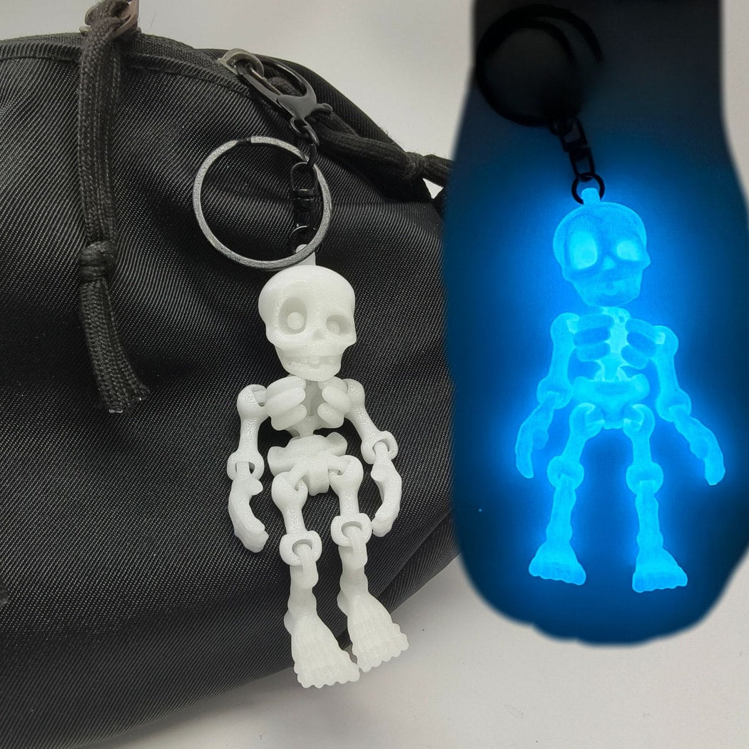 Keypus - Halloween 3D Printed Articulated Skeleton Keychain