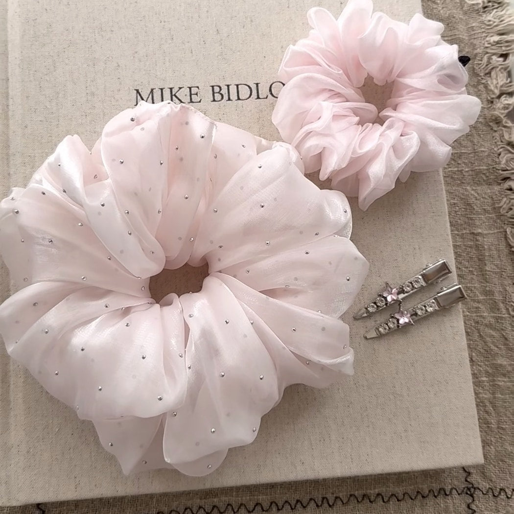 Gifty - Sparkly Mesh High Elastic Scrunchie