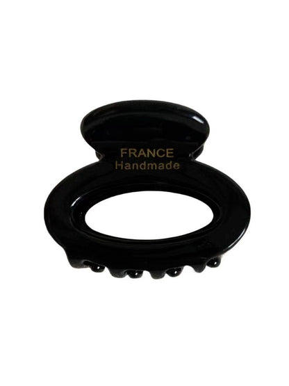 Beau - Retro Acetate Fiber Oval Claw Hair Clip