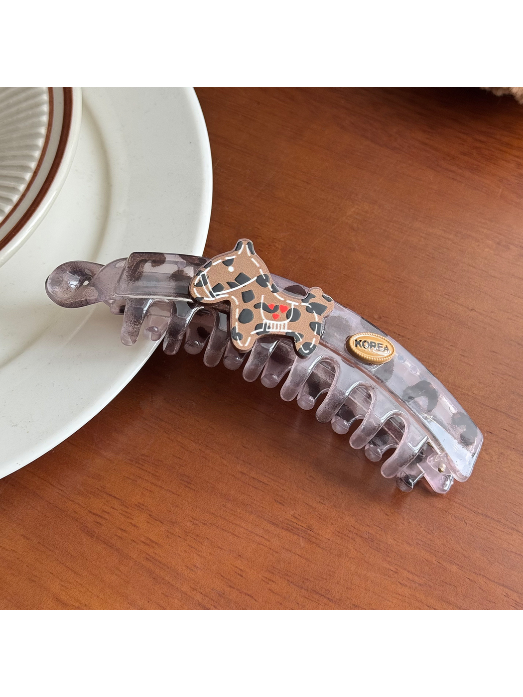Beau - Cartoon Animal Twisted Plastic Banana Clip