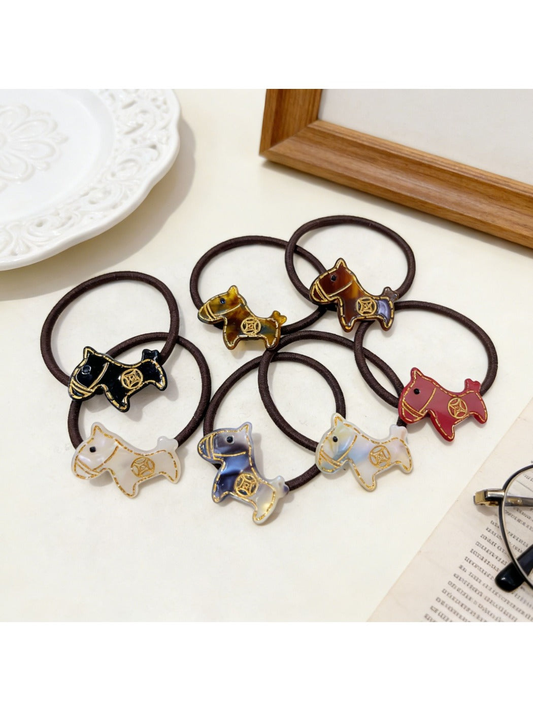 Gifty - Cute Cartoon Pony Hair Ties