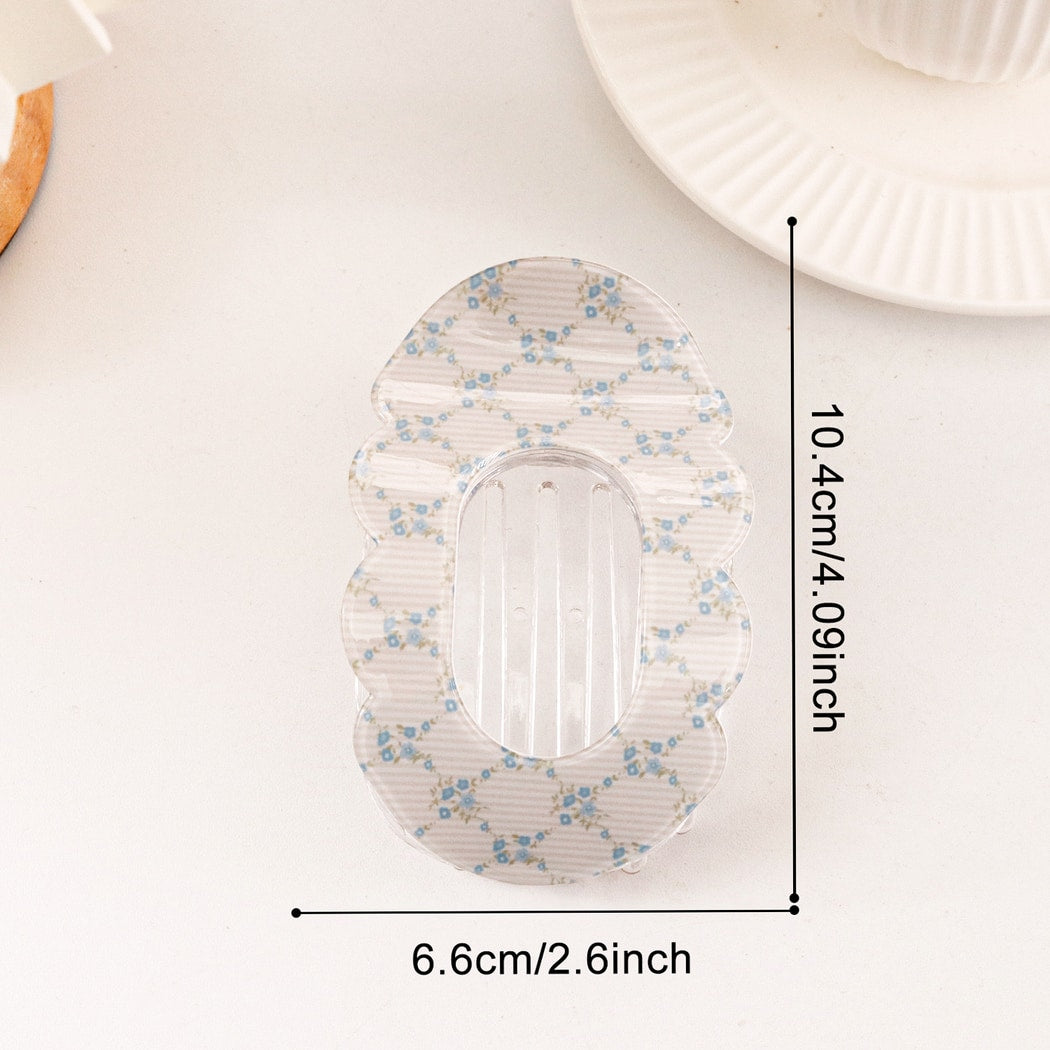 Beau - Oval Shaped Openwork Claw Clip