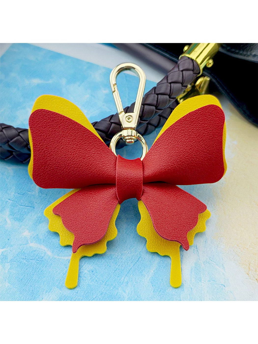 Keypus - Cartoon Butterfly Bag Charm Alloy Keychain