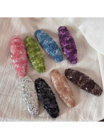 Beau - Irregular Sequin Oval Hair Clip