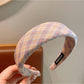 Gifty - Plaid Fabric Patterned Sweet Style Headband