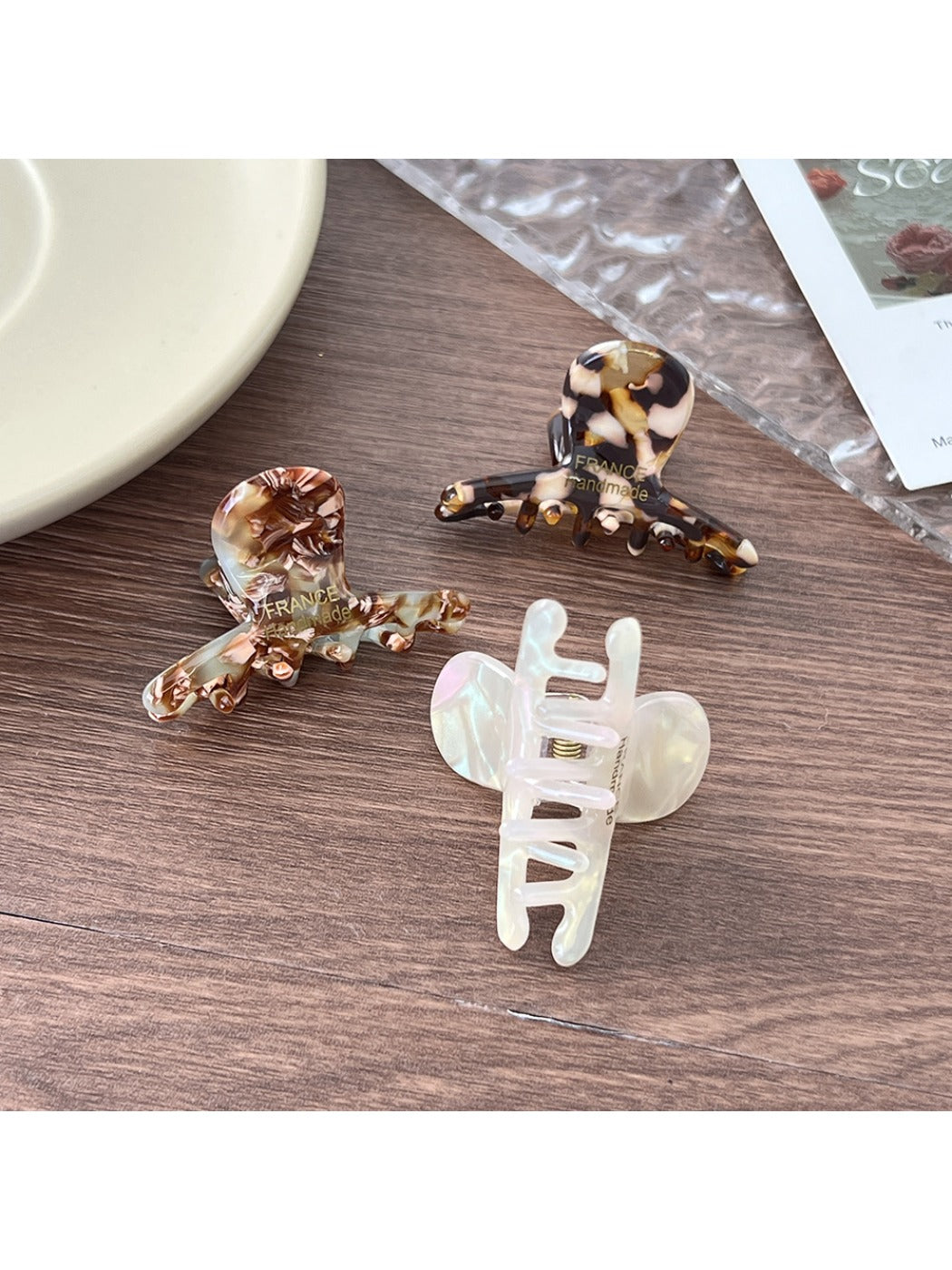 Beau - Pastel Mini Flat Hair Claw Clip