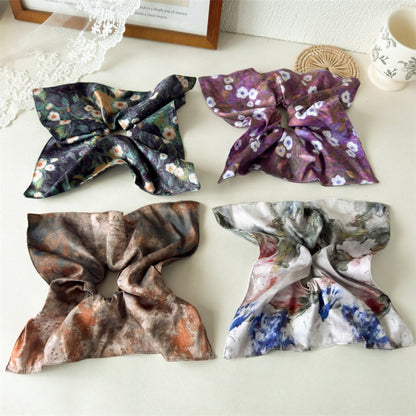 GIFTY - Tie-Dye & Oil Painting Style Square Scrunchie