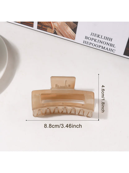 Beau - Minimalist Square Openwork Hair Claw Clip