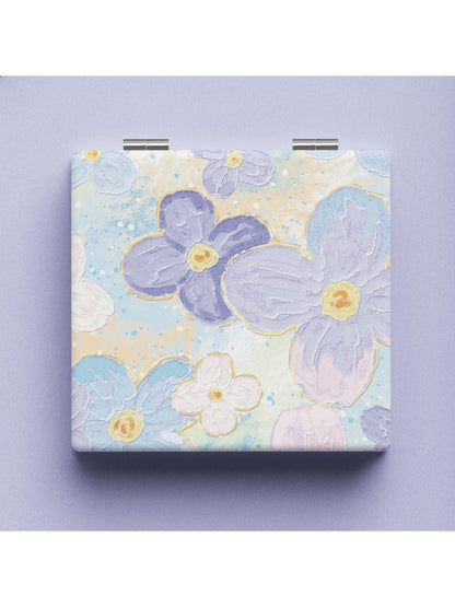 Mirroray - Painterly Floral Square Compact Mirror