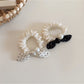 Gifty - Polka Dot Rabbit Ear Bow Elastic Scrunchie