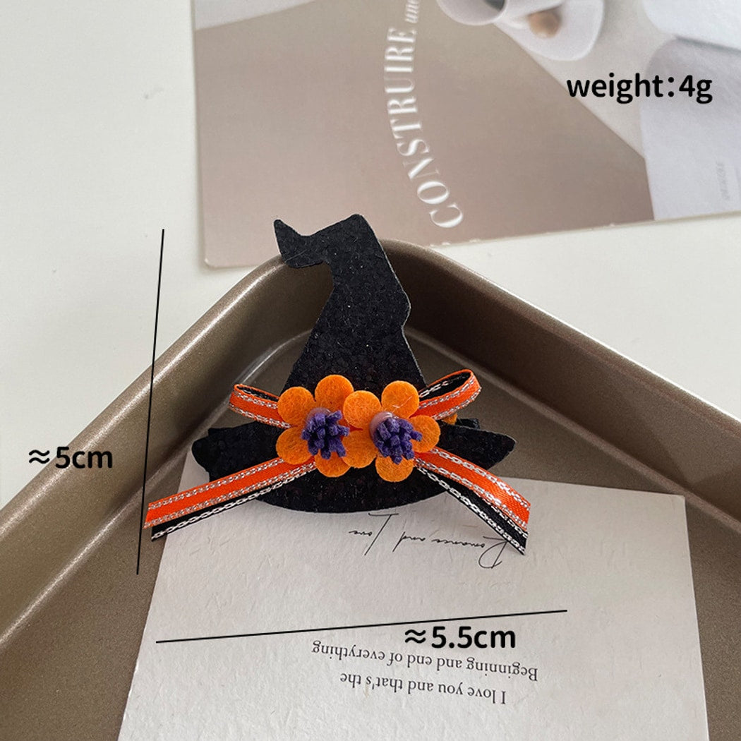 Beau - Halloween Style Funny Bow Pumpkin Hair Clip