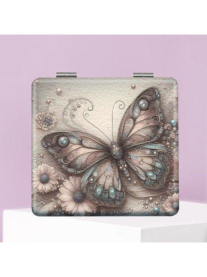 Mirroray - Dreamy Butterfly Design Folding Compact Mirror